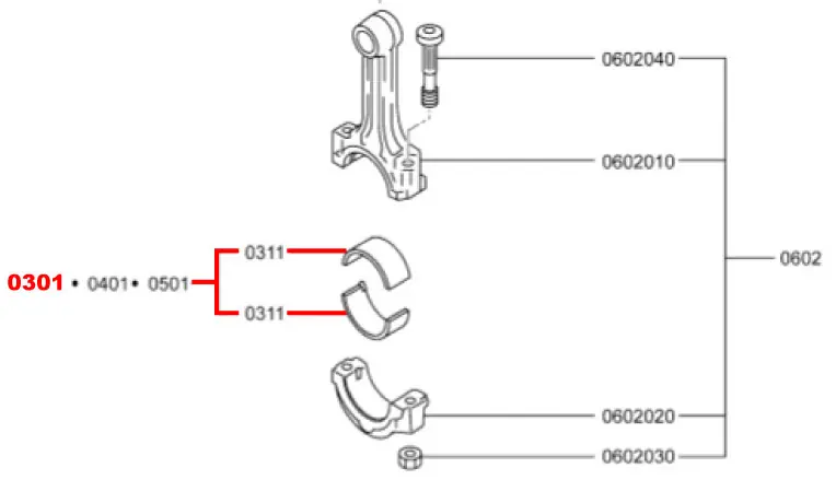 Speciale deal | Drijfstanglagerset Mitsubishi L3E