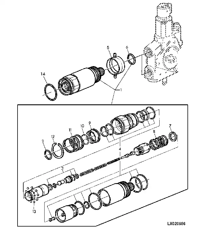 Rechtstreeks uit de fabriek | John Deere AL112911 AFDICHTINGSSET