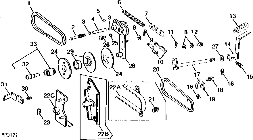 Zeer goed beoordeeld | John Deere M82258 V-BELT