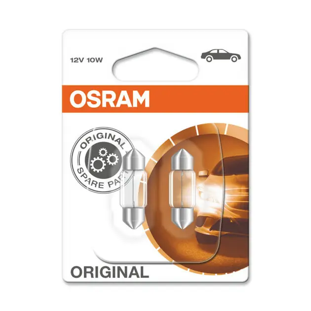 Osram Gloeilamp 12V SV8.5-8 Original Line 2 Stuks - Opruiming