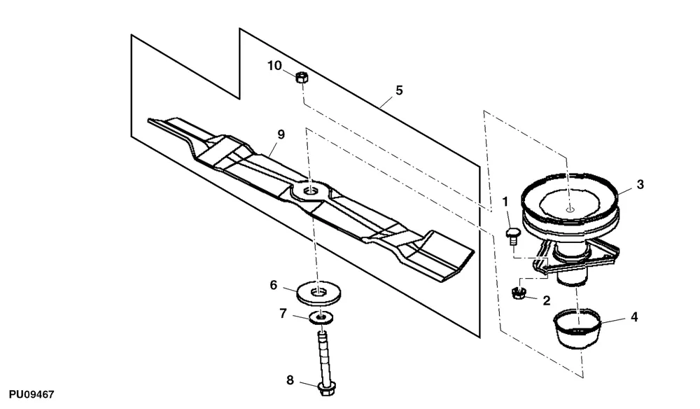 John Deere AM141032 MOWER BLADE KIT - Voordeelprijs