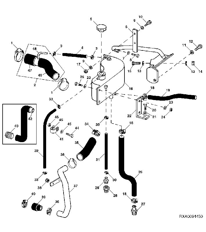 John Deere RE154389 TANK - Klantfavoriet