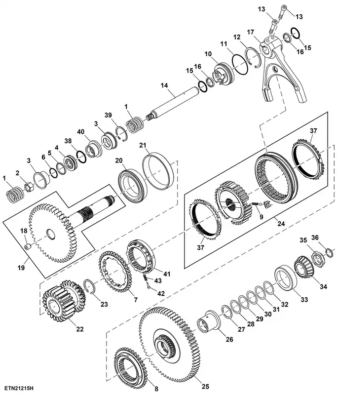 Bijna uitverkocht - John Deere RE242260 SYNCHRONIZER