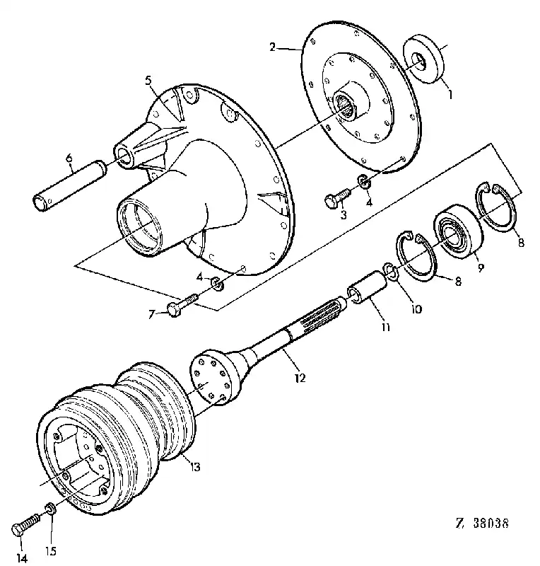 John Deere M114485 DRIVE DISK - Prijs verlaagd