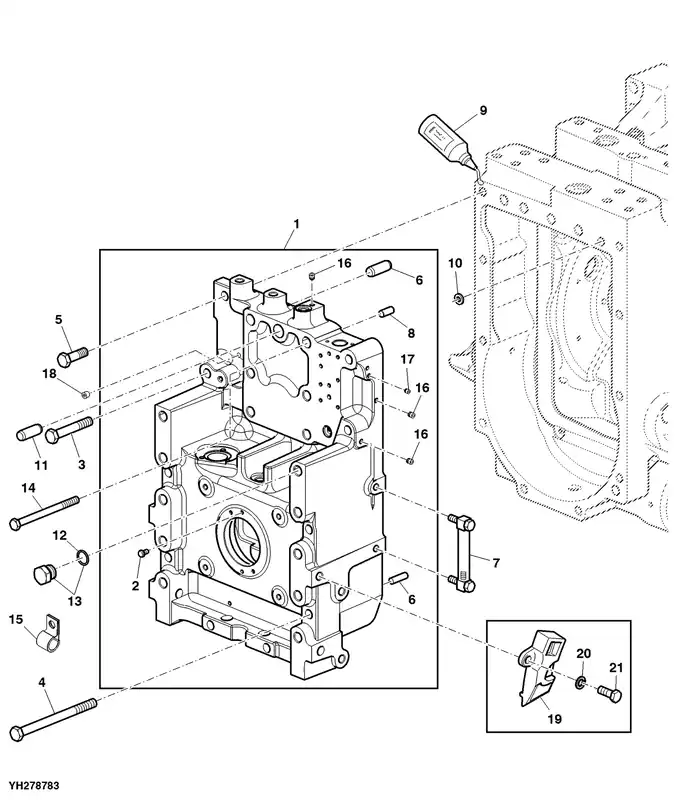 John Deere RE58658 FITTING - Slechts tijdelijk